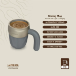 تراول ماگ هوشمند همزن دار لپرسو مدل LPCFFM0026 - تصویر 4