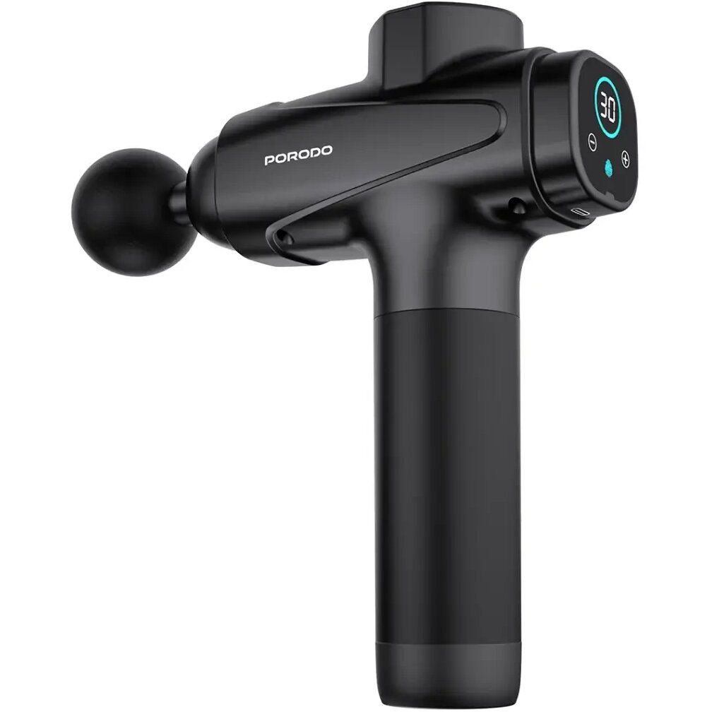 jV3WljS-Jc2_FGXU (1) ماساژور تفنگی پرودو Multi‑Head Deep Massage Gun مدل PDLFSTNS066BK - تصویر 1